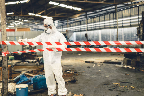 Professional Sewage Cleanup technician working in Welcome, SC